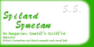 szilard szmetan business card